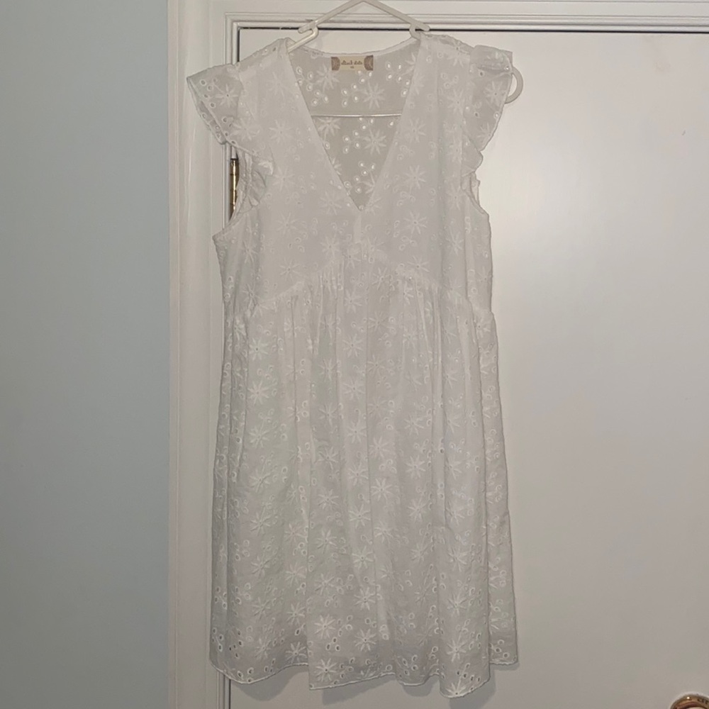 Altar’d State XS White Eyelet Dress